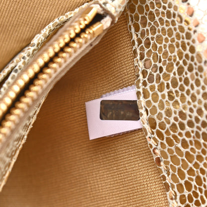 Jimmy Choo Glitter Fabric Milla Chain Wallet Champagne 8 of 9