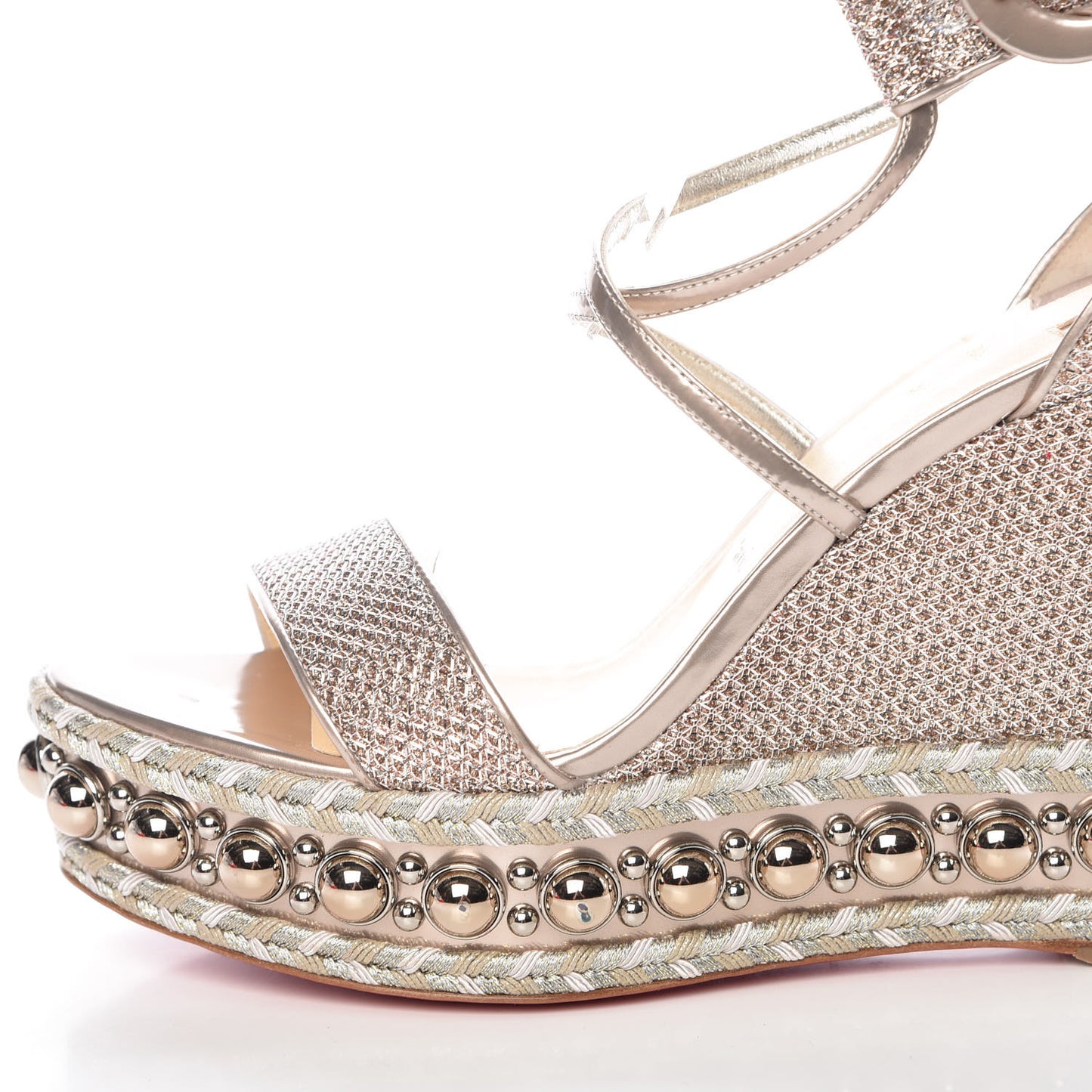 Lurex Chocazeppa 120 Platform Wedge Sandals 40 Lupin