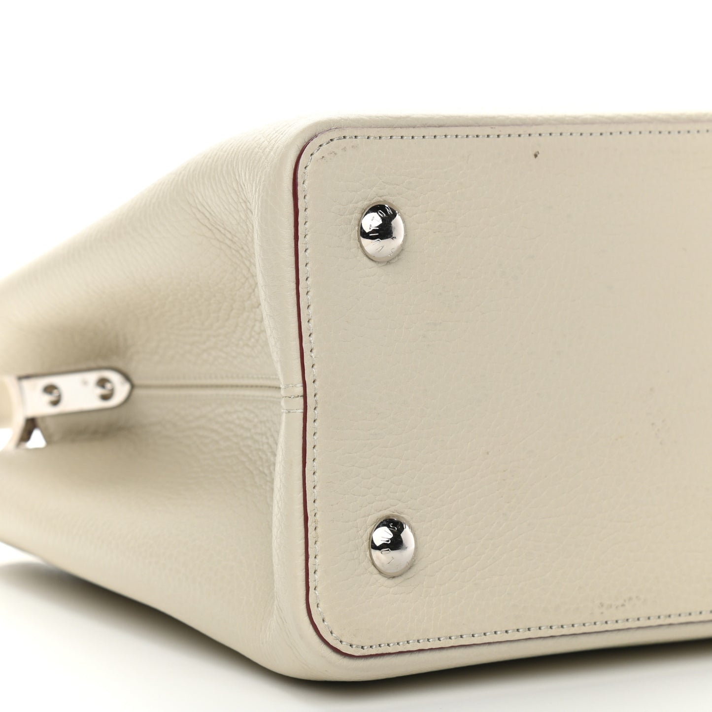 Taurillon Capucines MM Blanc Casse