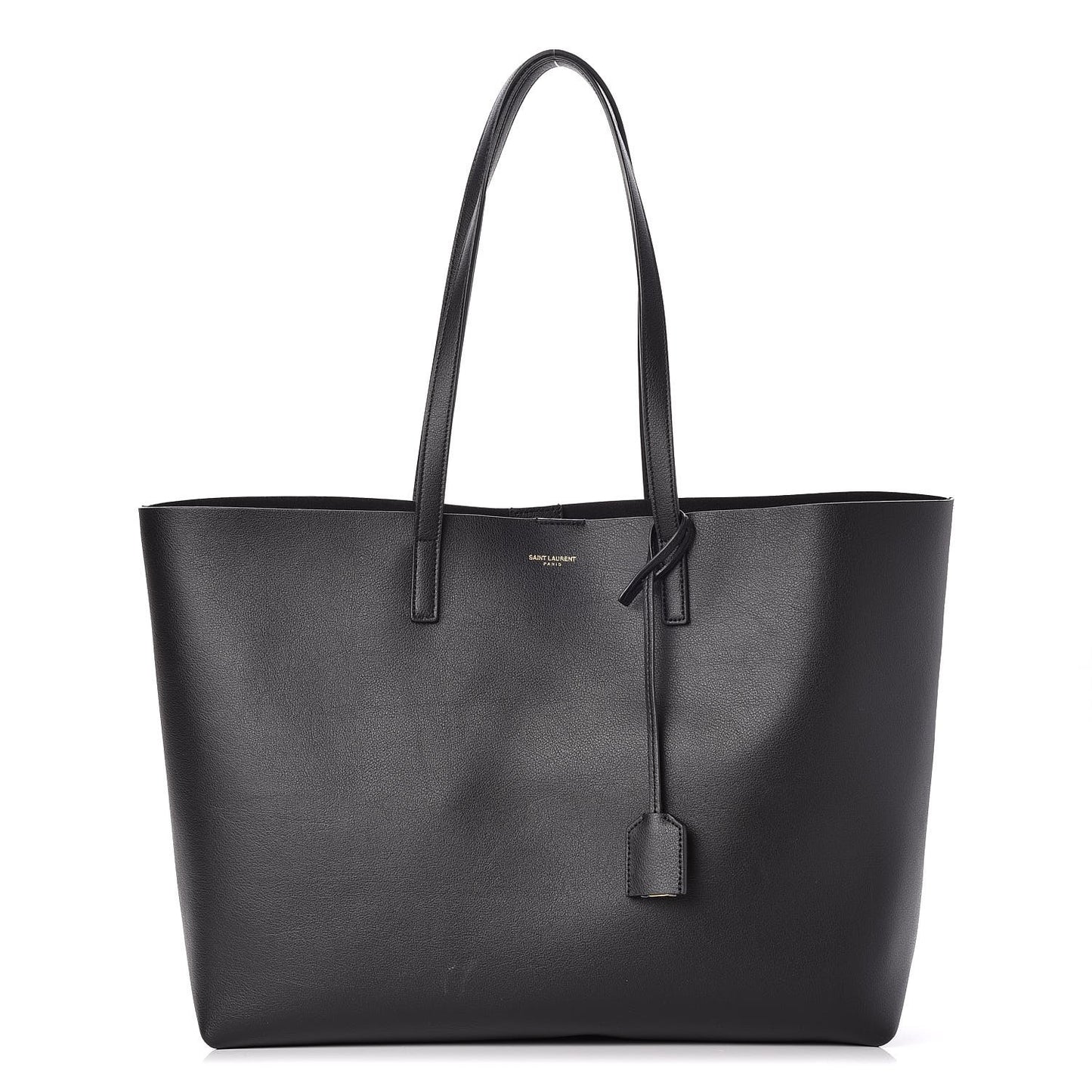 Calfskin Large Shopping Tote Black
