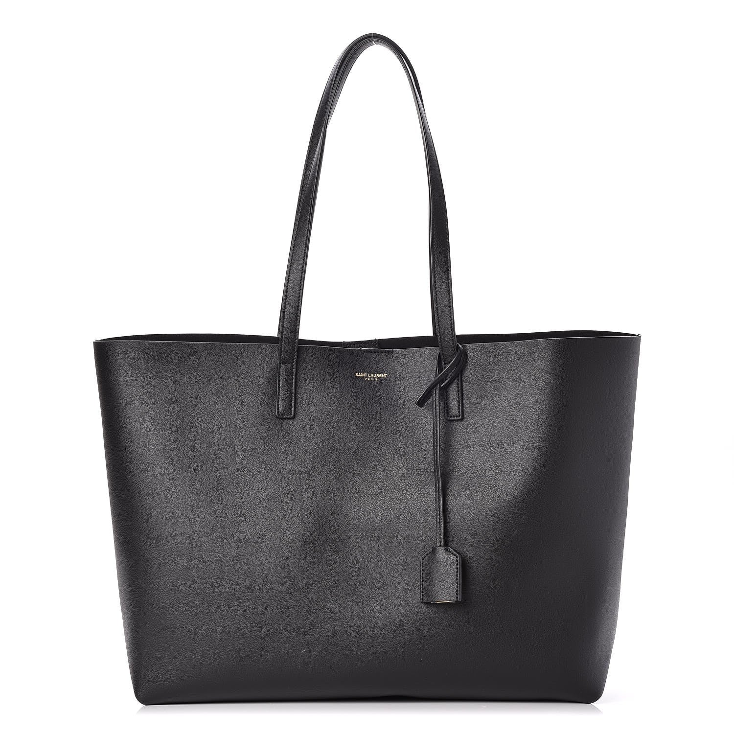 Saint Laurent Calfskin Large Shopping Tote Black 1 of 9