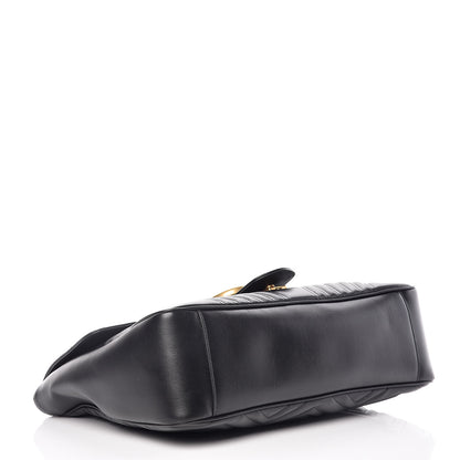 Gucci Calfskin Matelasse Large GG Marmont Shoulder Bag Black 5 of 11