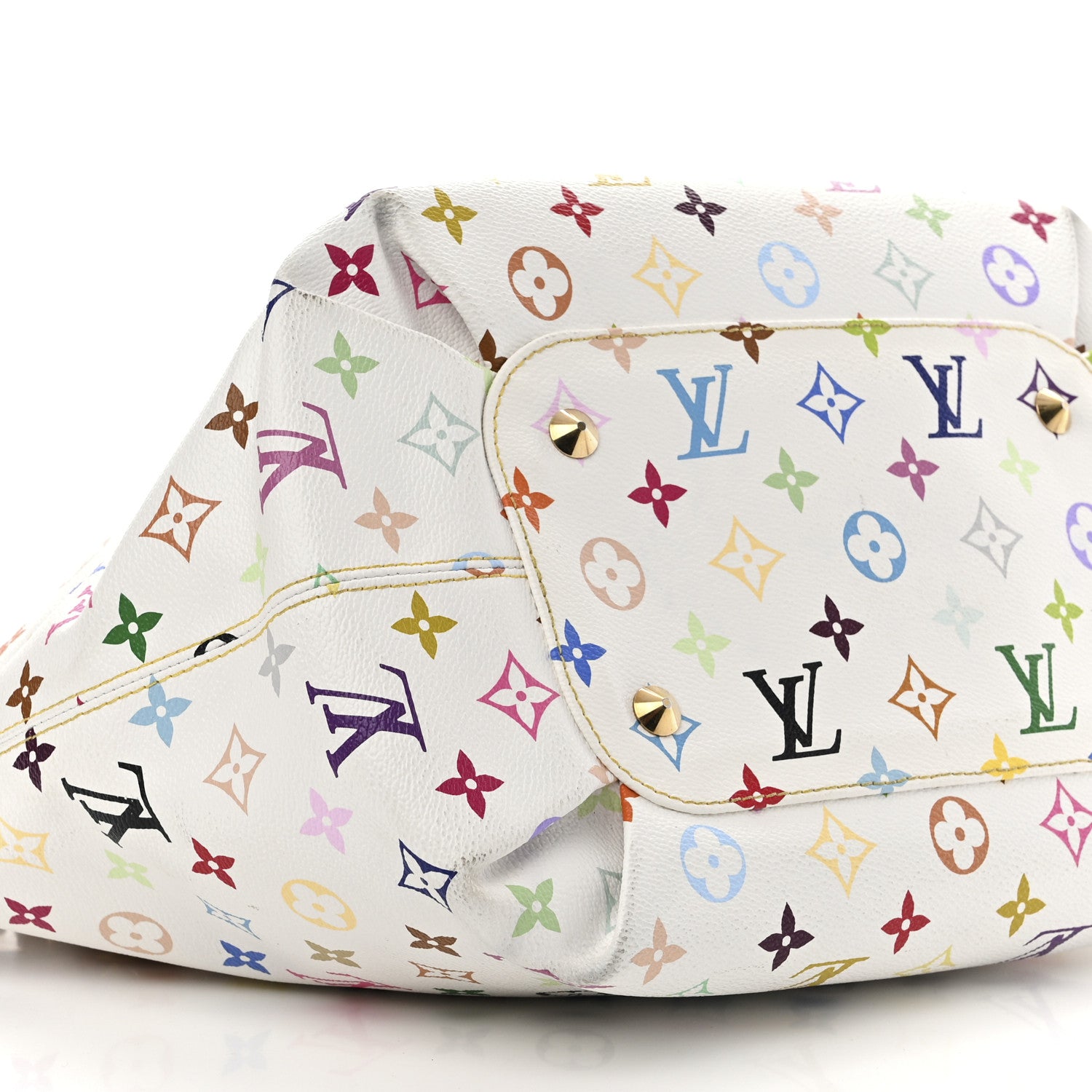 Louis Vuitton Monogram Multicolor Annie MM White 9 of 10