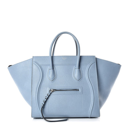 Celine Grained Calfskin Medium Phantom Luggage Sky Blue 1 of 15