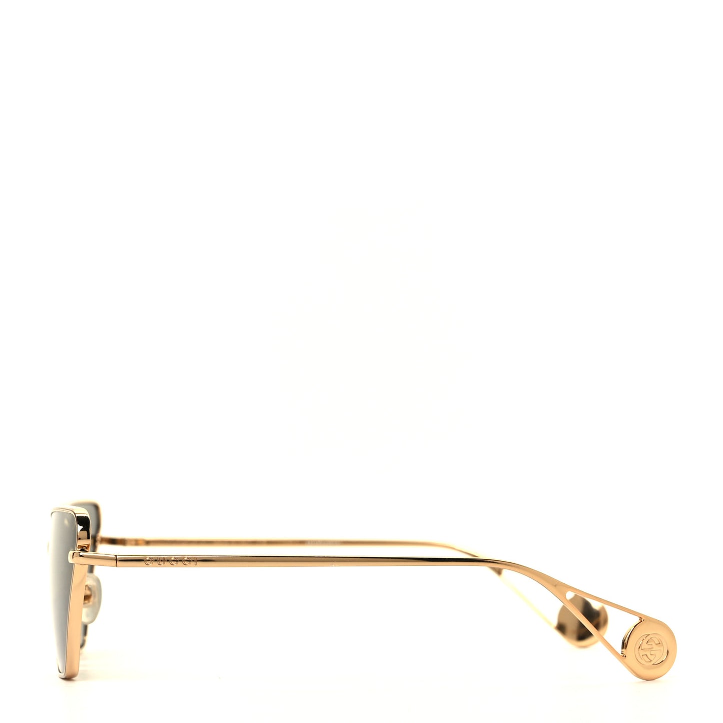 Rectangular Sunglasses GG0538S Gold Black