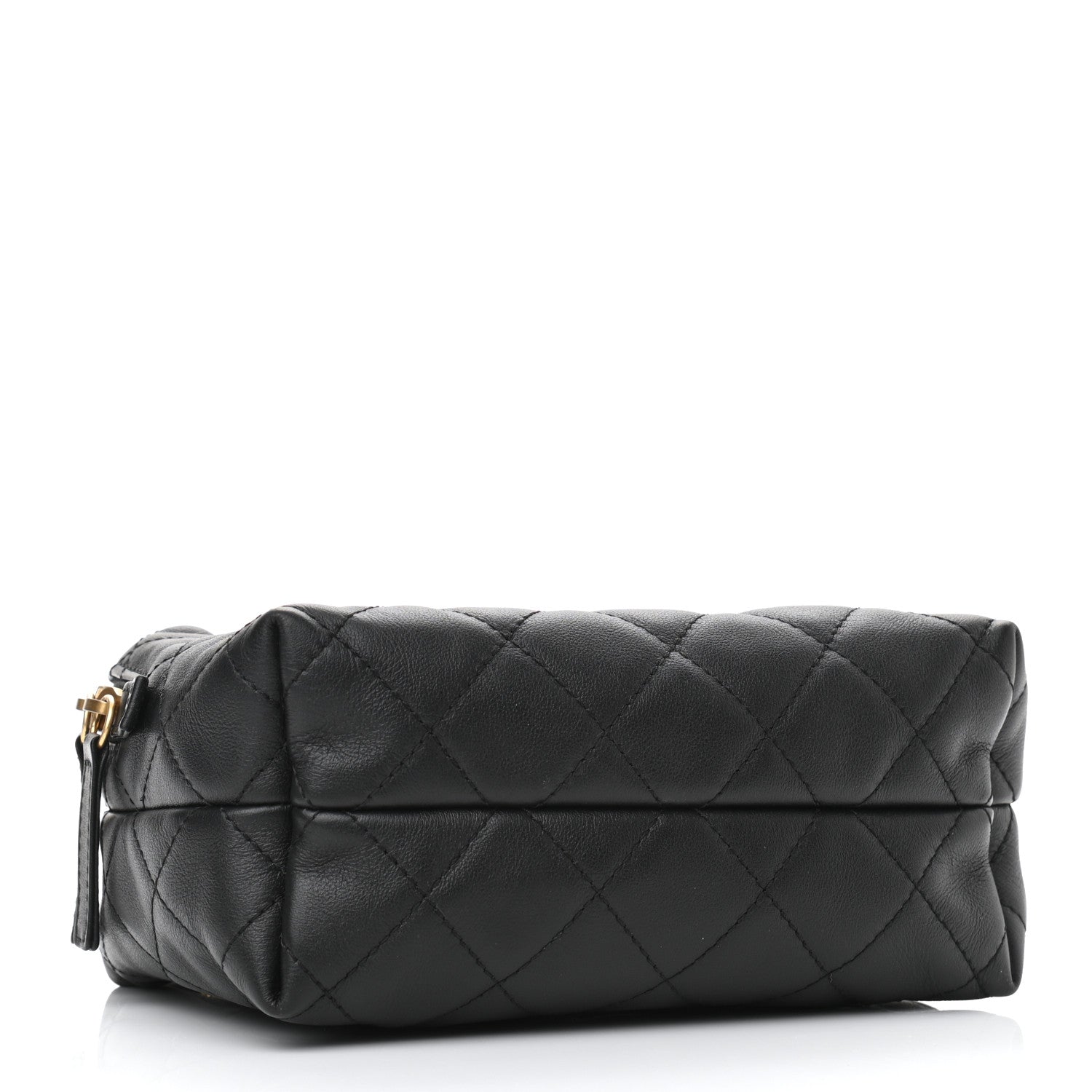 Chanel Calfskin Quilted Mini Bowling Bag Black 4 of 11