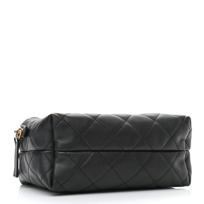 Chanel Calfskin Quilted Mini Bowling Bag Black 4 of 11