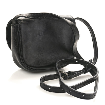 Balenciaga Calfskin Soft B Round Crossbody Bag XS Black 3 of 9