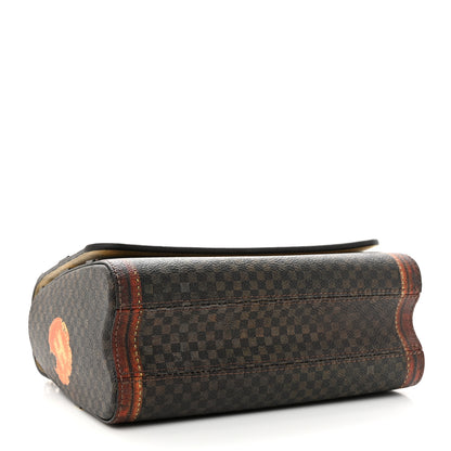 Louis Vuitton Transformed Damier Ebene Time Trunk Twist Shoulder Bag MM Black 4 of 10