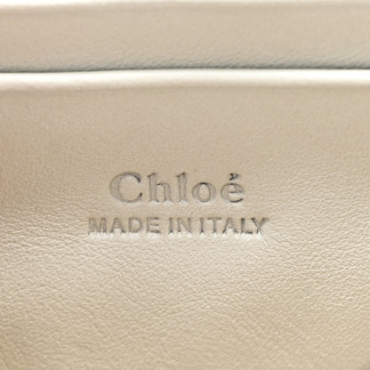 Chloe Suede Calfskin Mini Faye Shoulder Bag Airy Grey 6 of 10