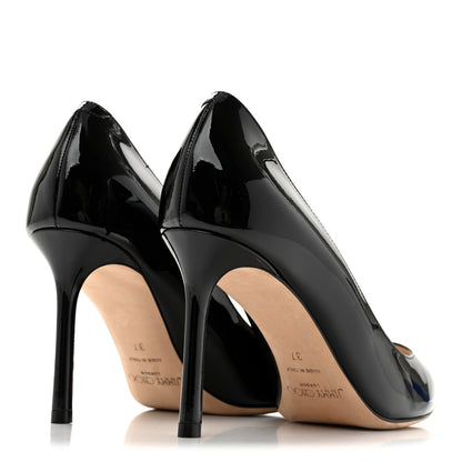Jimmy Choo Patent Romy 85 Pumps 37 Black 5 of 10