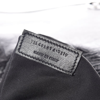 Saint Laurent Crinkled Calfskin Matelasse Monogram Medium Niki Chain Satchel Black 8 of 12