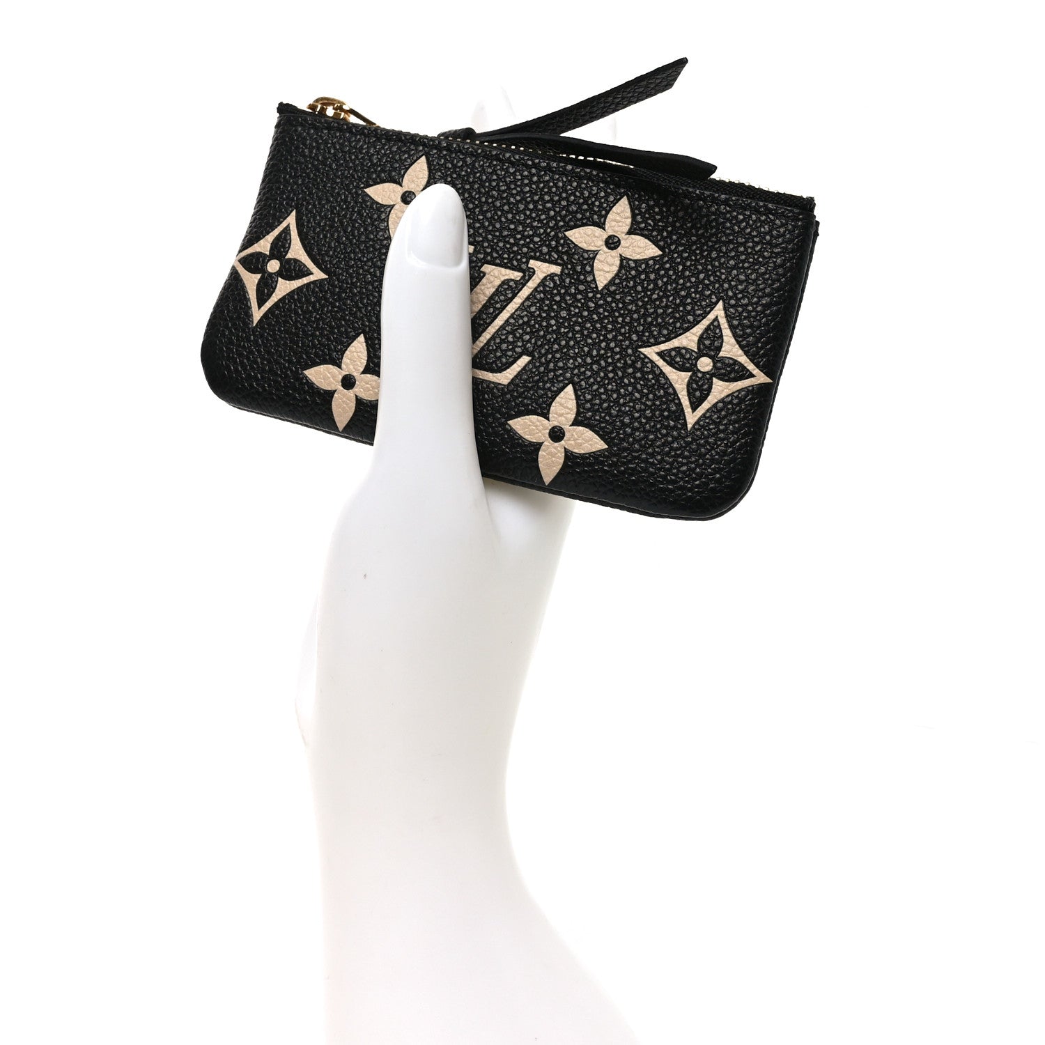 Louis Vuitton Empreinte Monogram Giant Key Pouch Black Beige 2 of 6