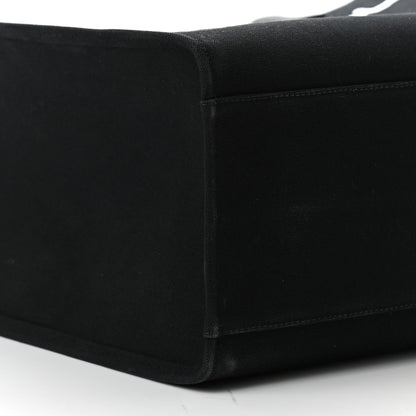 Versace Canvas Suppler Calfskin Cabas GV Signature Tote Black 9 of 10