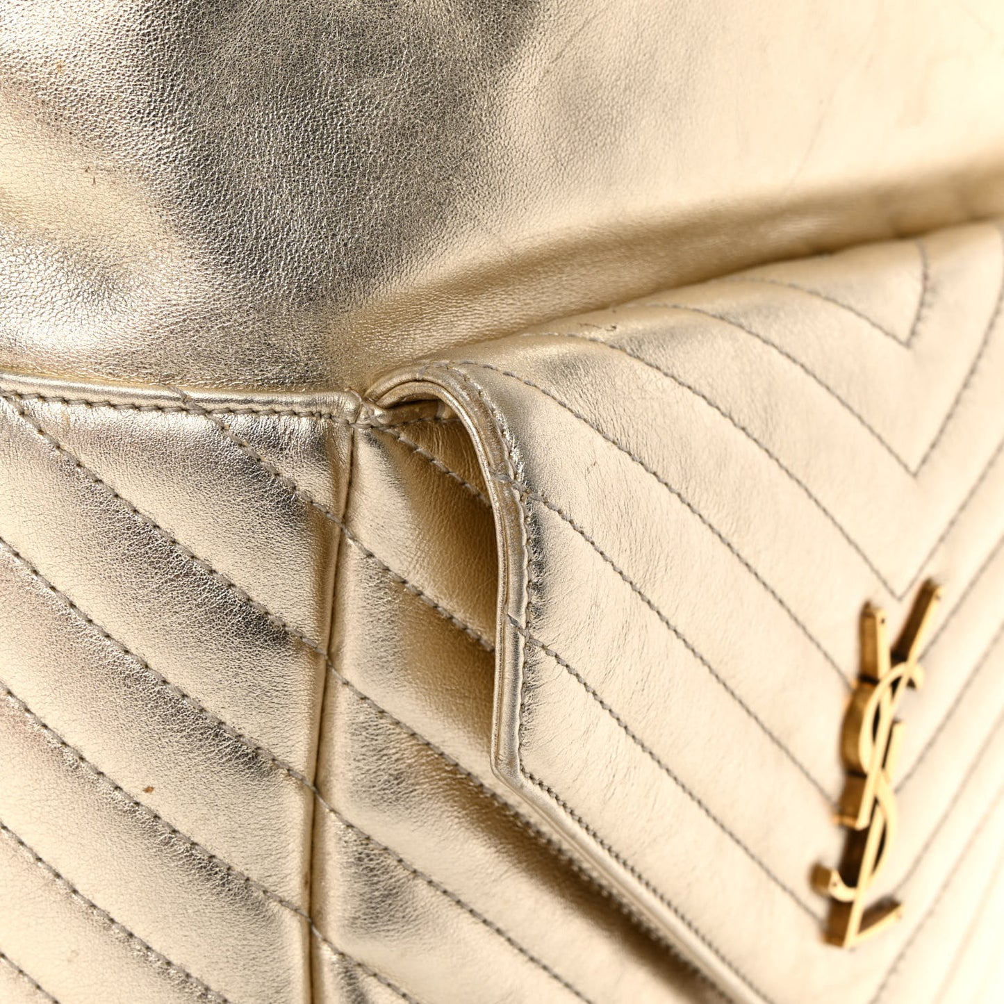 Lambskin Matelasse Monogram Joe Backpack Pale Gold