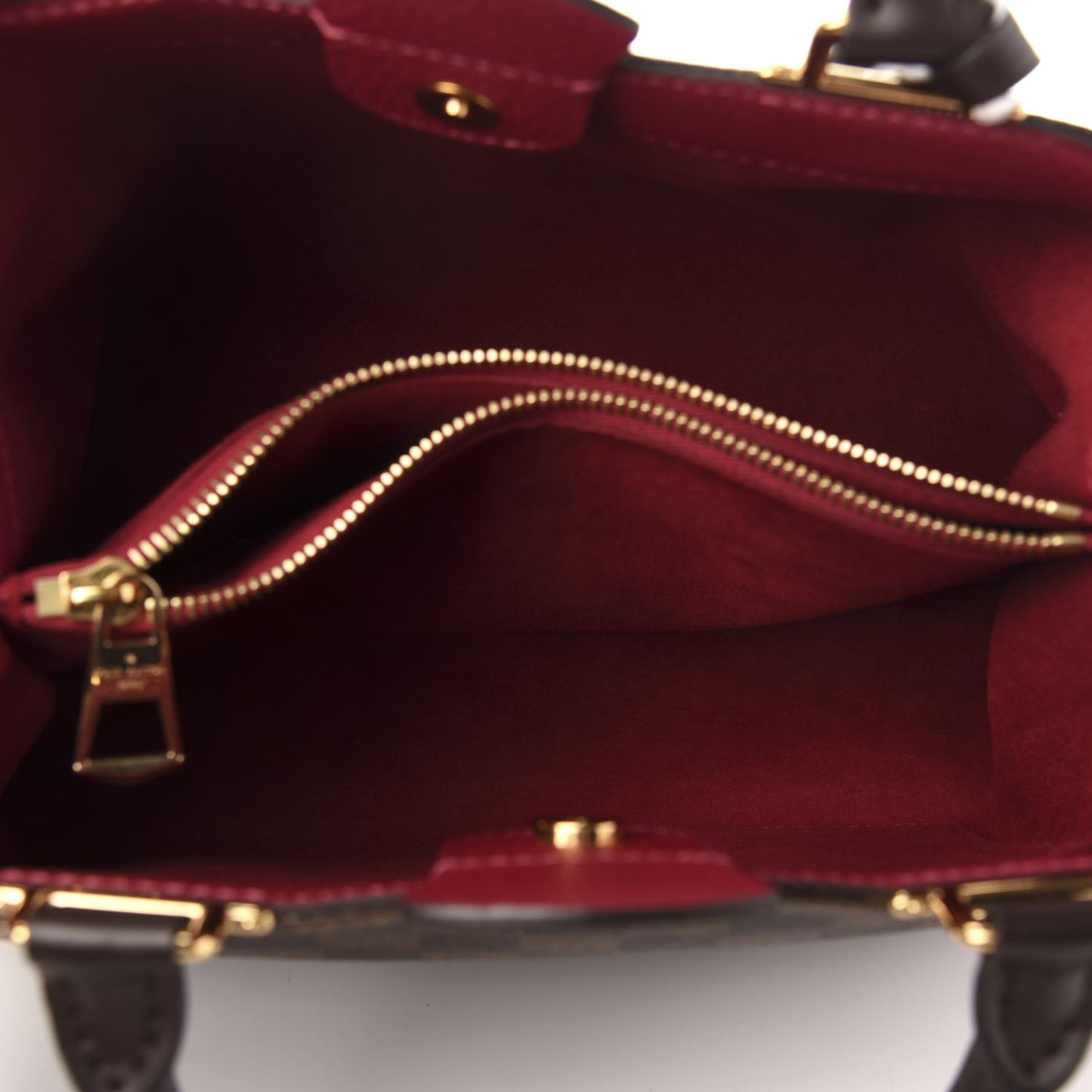Damier Ebene Cuir Taurillon Brittany Bordeaux