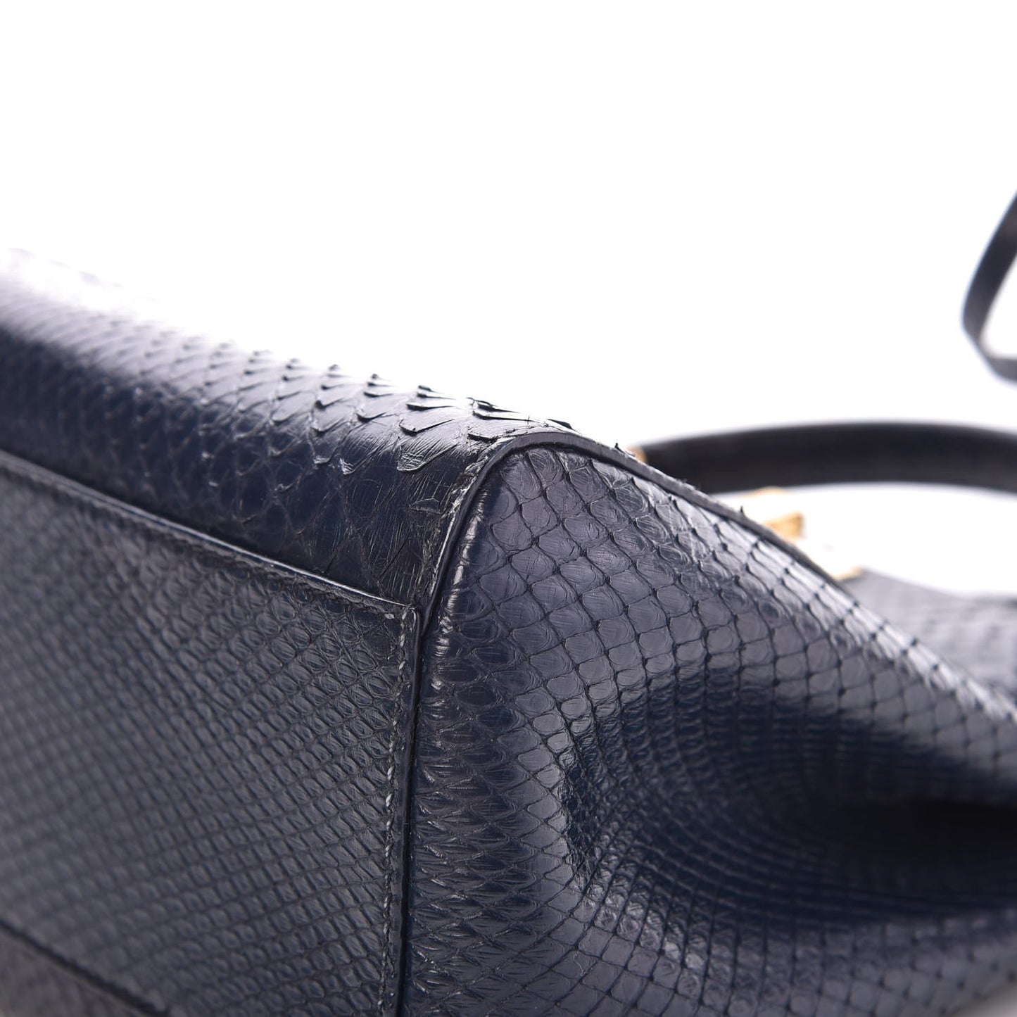 Python Mini Peekaboo Iconic Satchel Blue