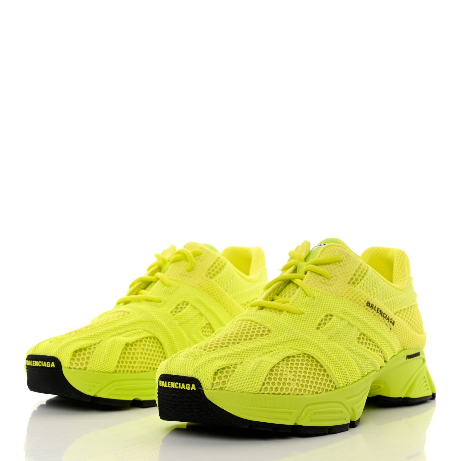 Balenciaga Fabric Mesh Mens Phantom Sneakers 44 Lime Black 3 of 10