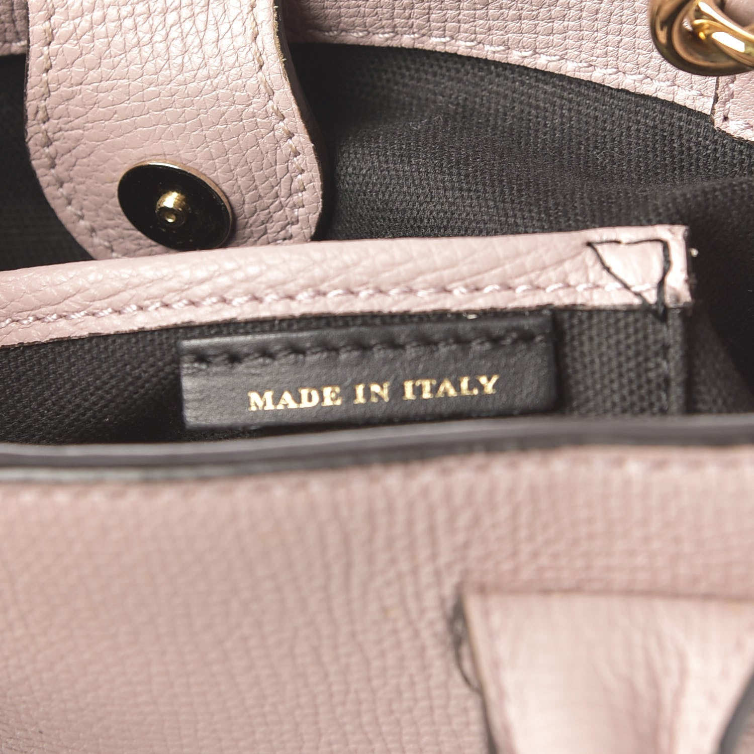 Burberry Grainy Calfskin House Check Small Banner Tote Pale Orchid 9 of 13