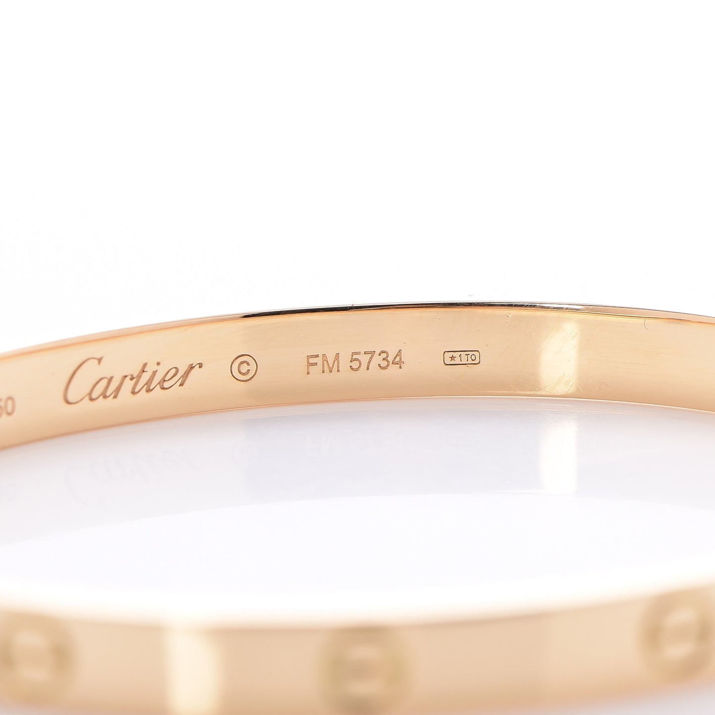 18K Yellow Gold LOVE Bracelet 21