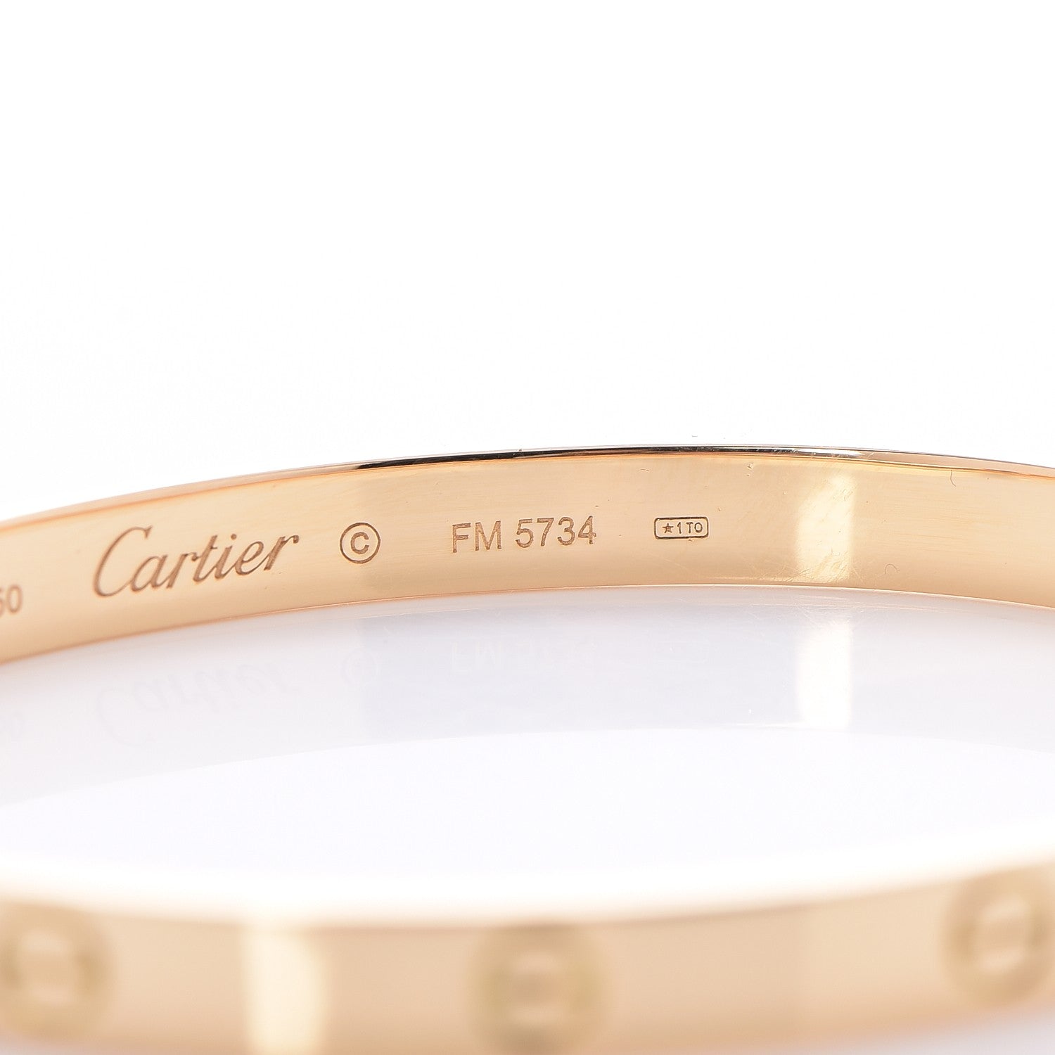 Cartier 18K Yellow Gold LOVE Bracelet 21 5 of 8