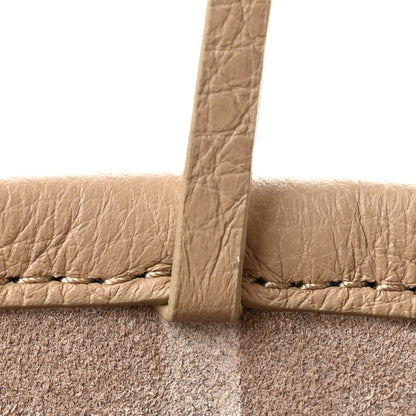 The Row Matte Grained Calfskin Medium Park Tote Dark Taupe 6 of 9