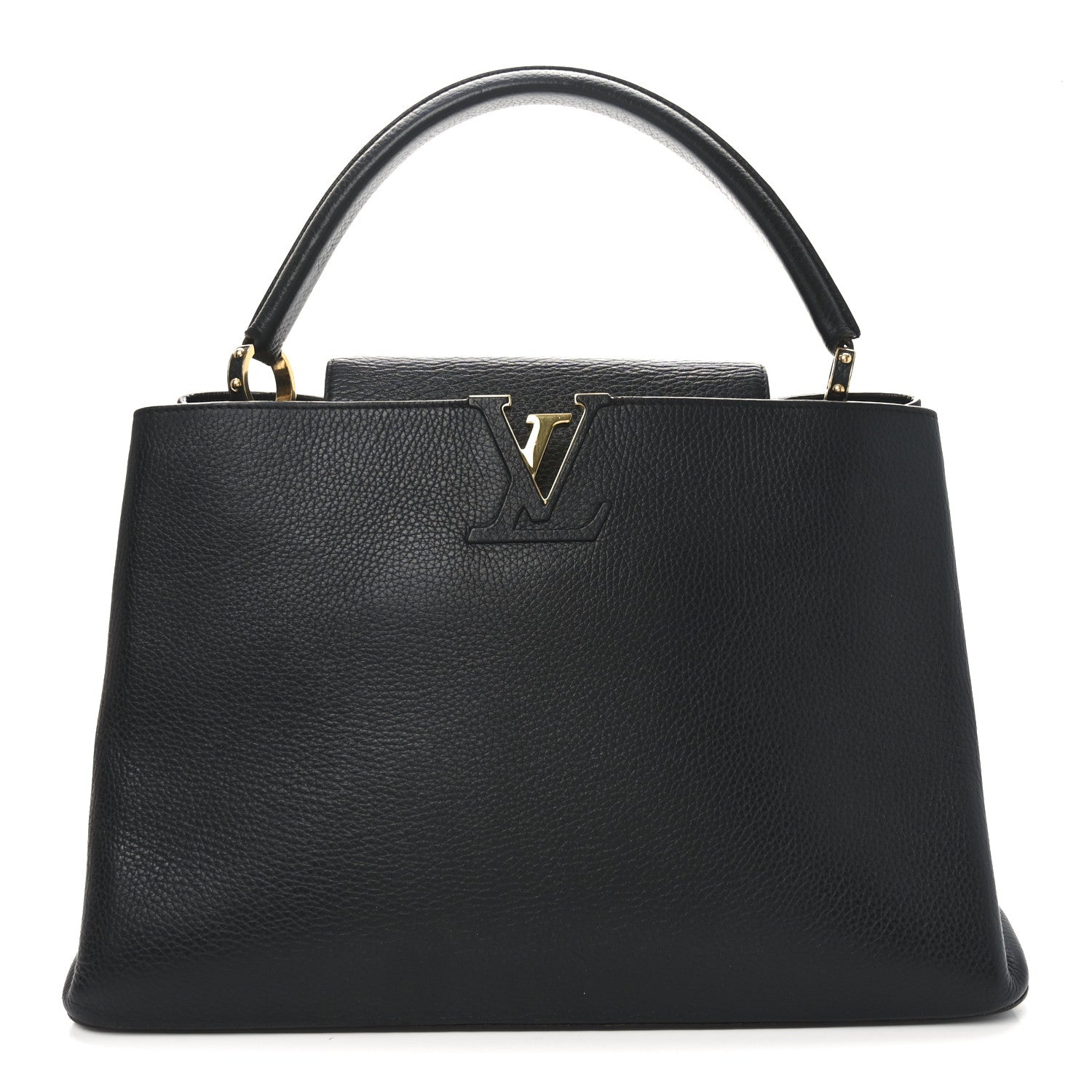 Louis Vuitton Taurillon Capucines GM Black 1 of 9