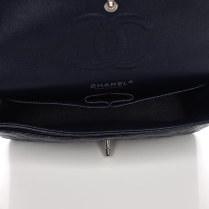 Chanel Caviar Quilted Medium Double Flap Navy 6 of 13