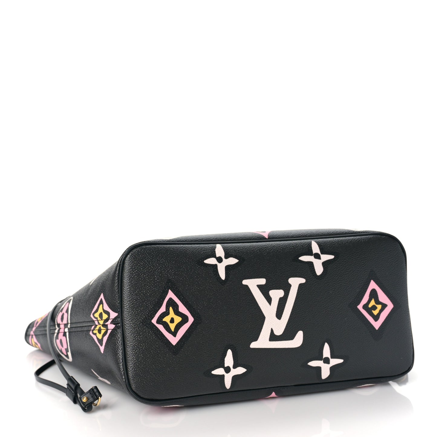 Monogram Giant Wild At Heart Neverfull MM Black