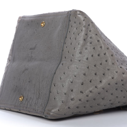 Saint Laurent Ostrich Medium Downtown Olive 7 of 9