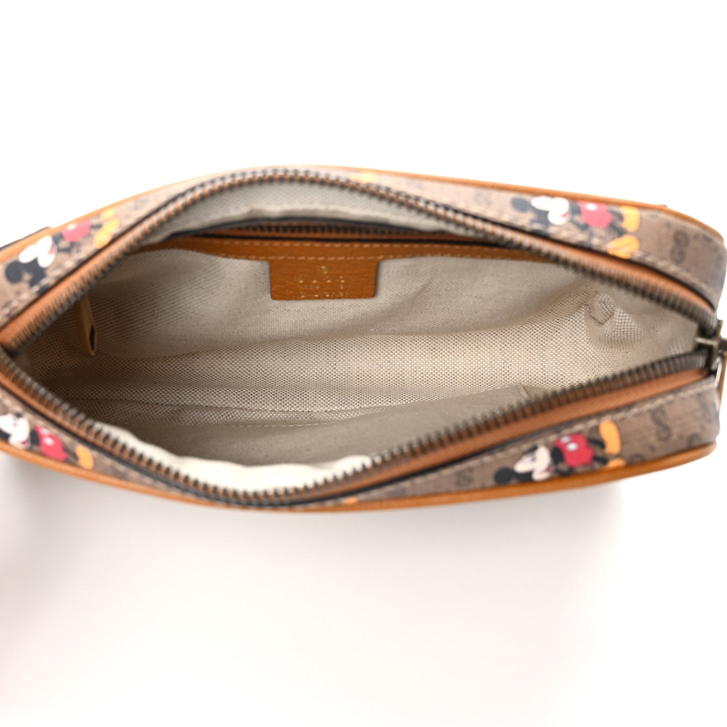 X DISNEY Mini Vintage GG Supreme Monogram Mickey Mouse Small Belt Bag 90 36 Beige Vintage Sun Oil