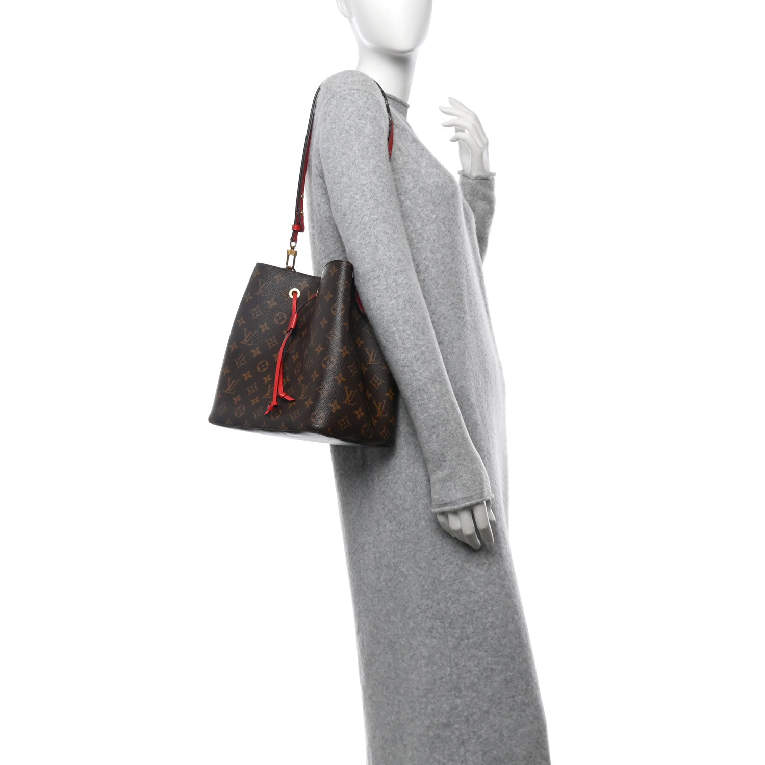 Louis Vuitton Monogram Neonoe MM Coquelicot 2 of 13