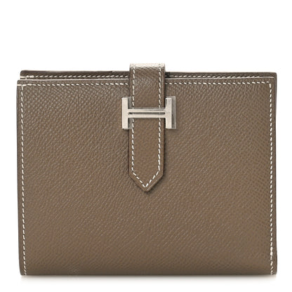 Hermes Epsom Bearn Compact Wallet Etoupe 1 of 9