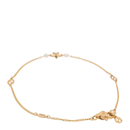 Gucci 18K Yellow Gold Diamond Star GG Station Bracelet 2 of 6