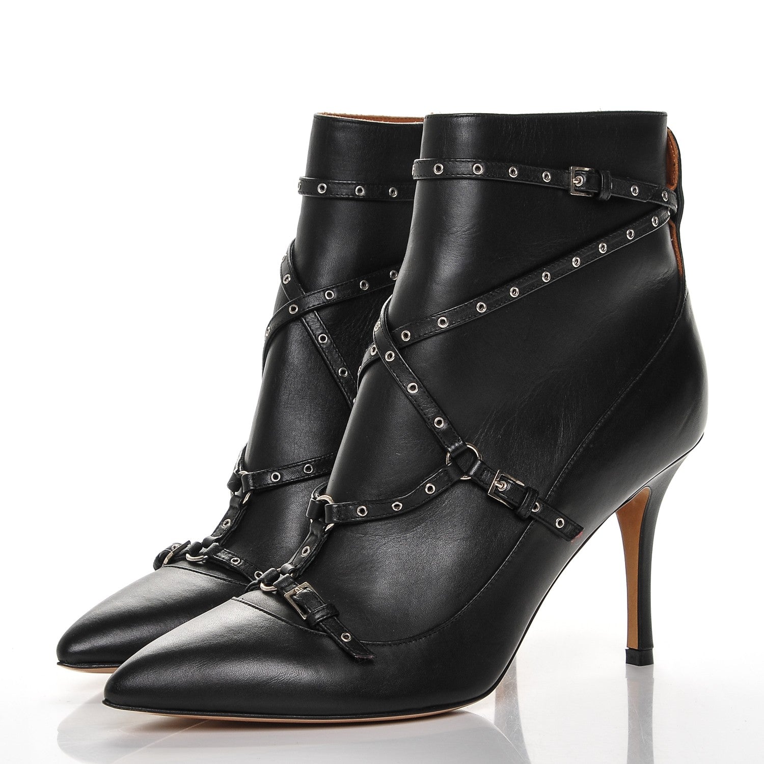 Valentino Garavani Nappa Love Latch 100mm Ankle Boots 41 Black 3 of 8