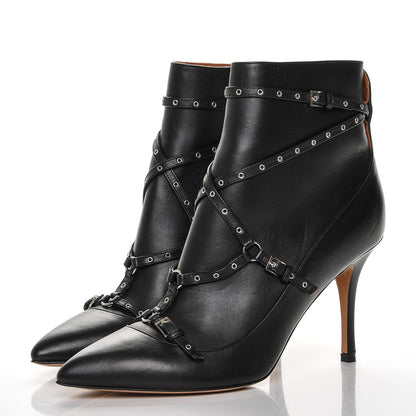 Valentino Garavani Nappa Love Latch 100mm Ankle Boots 41 Black 3 of 8