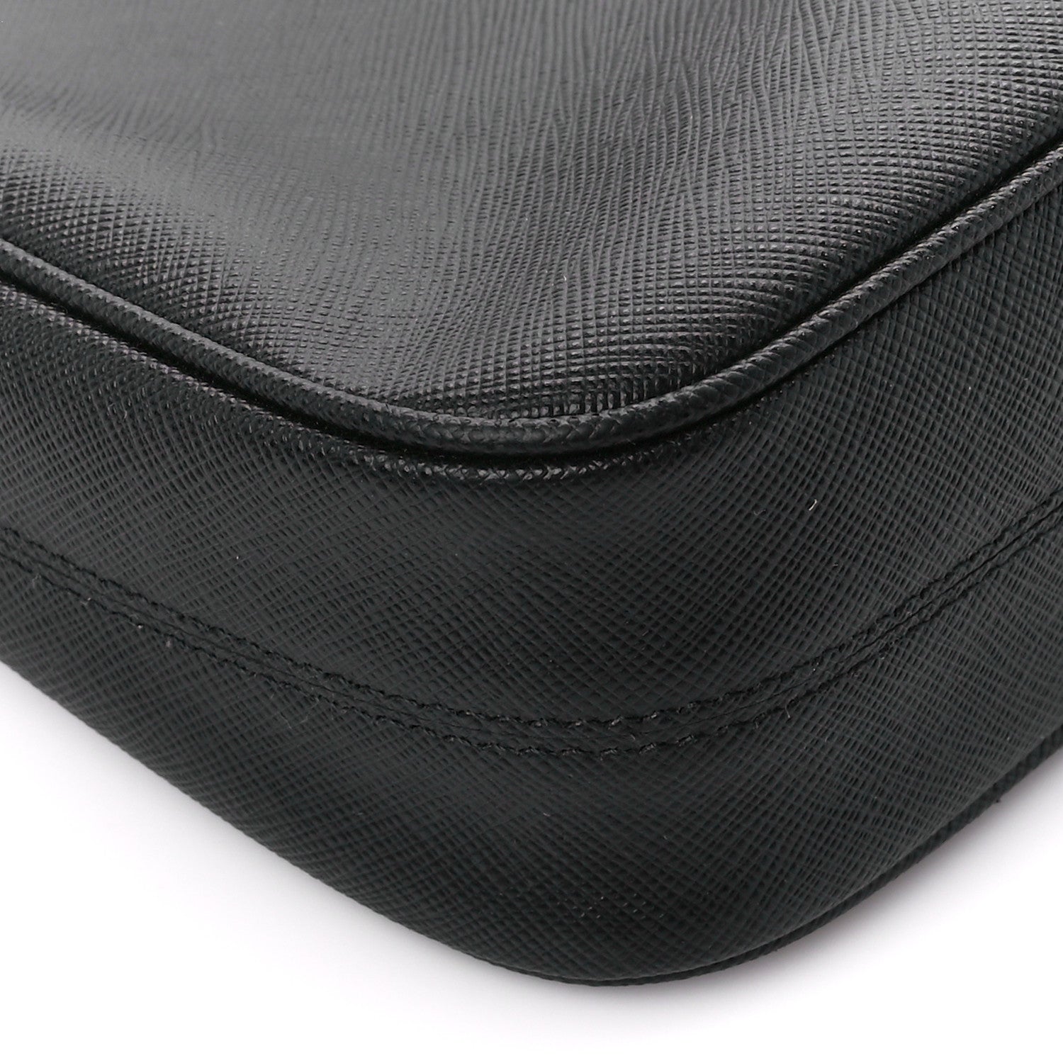 Prada Saffiano Lux Re-Edition 2005 Shoulder Bag Black 8 of 10