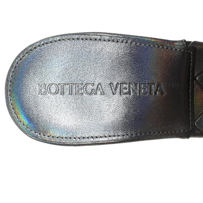 Bottega Veneta Laser Nappa Maxi Intrecciato Lido 90mm Mule Sandals 36 Oyster 6 of 7