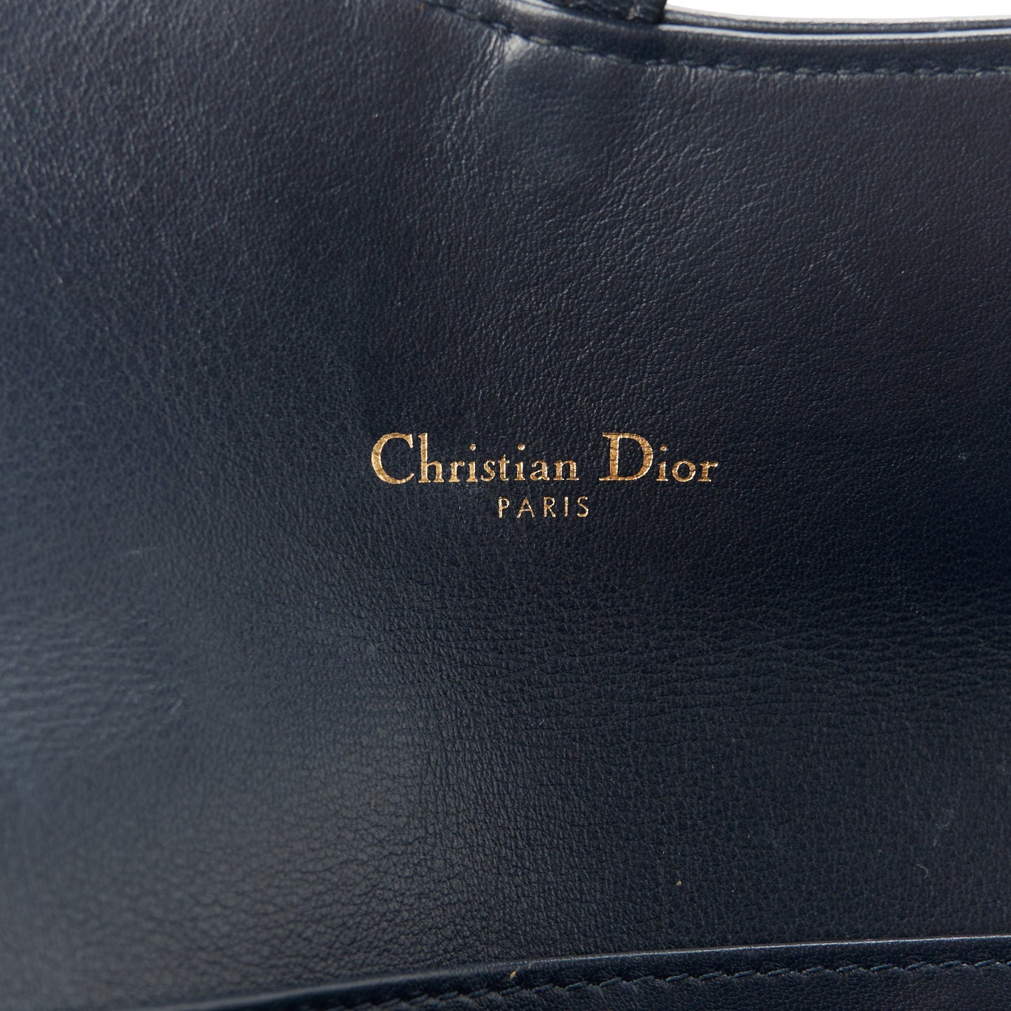 Oblique Saddle Chain Long Wallet Blue