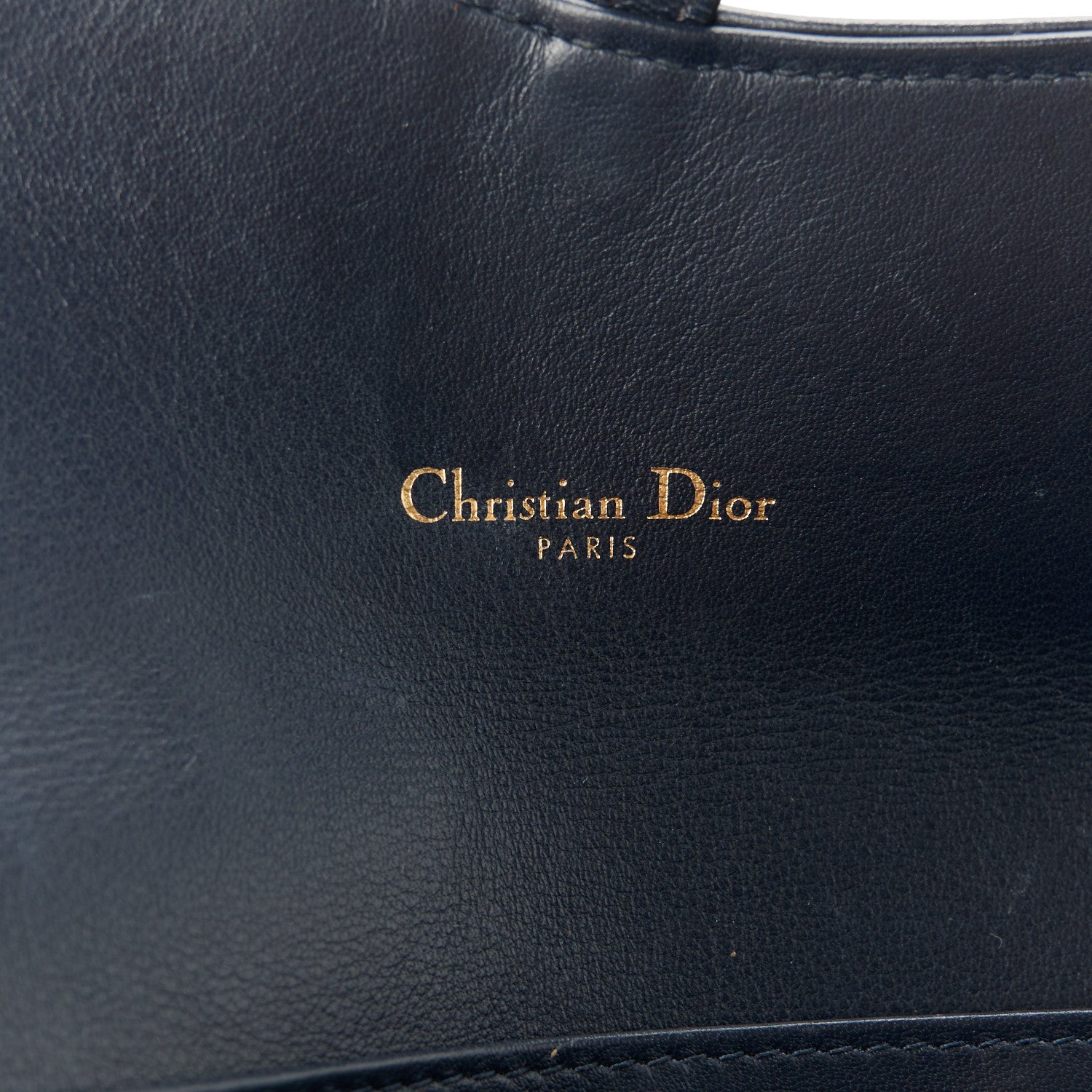Christian Dior Oblique Saddle Chain Long Wallet Blue 6 of 10