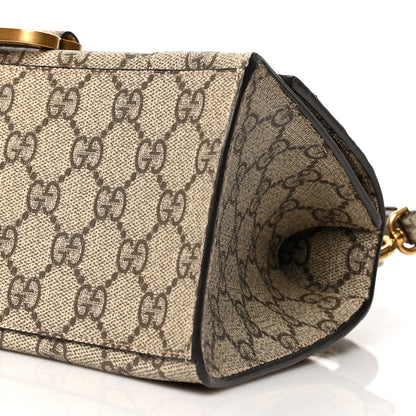 Balenciaga X GUCCI GG Supreme Monogram Small Hourglass Top Handle Bag Beige Ebony 10 of 11