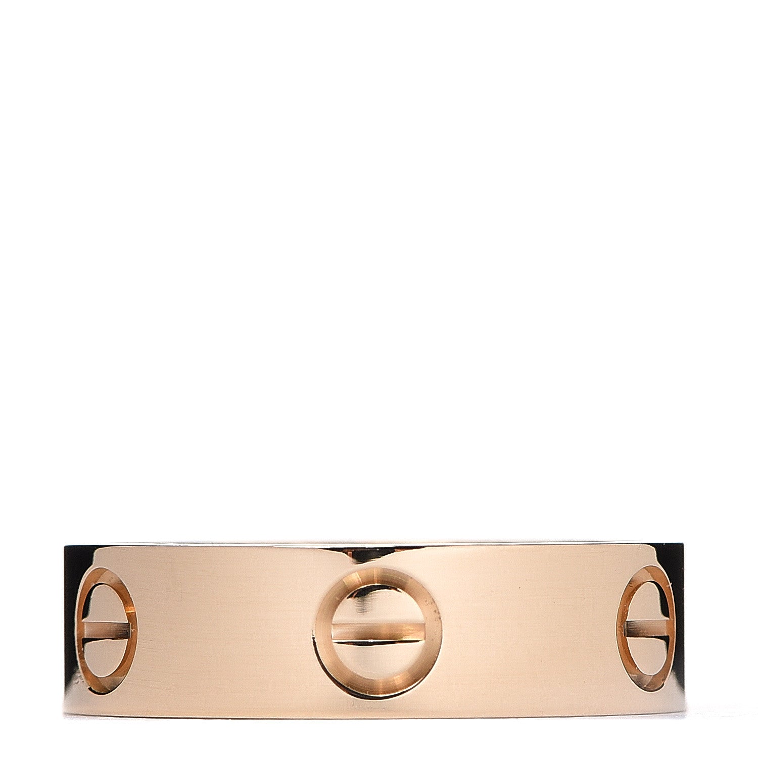 Cartier 18K Yellow Gold 5.5mm LOVE Ring 55 7.25 1 of 4