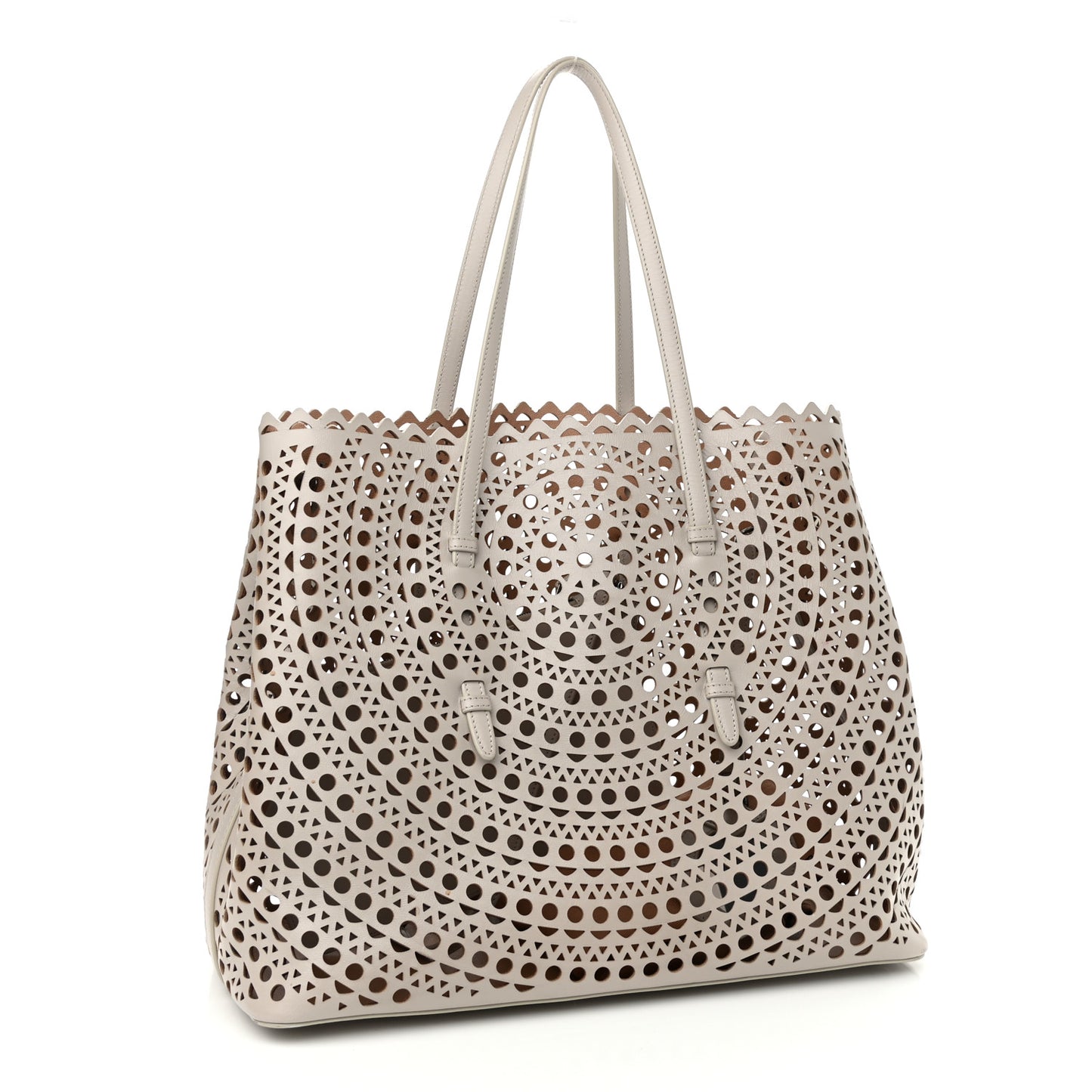 Lux Calfskin Vienne Mina 32 Bag Perle