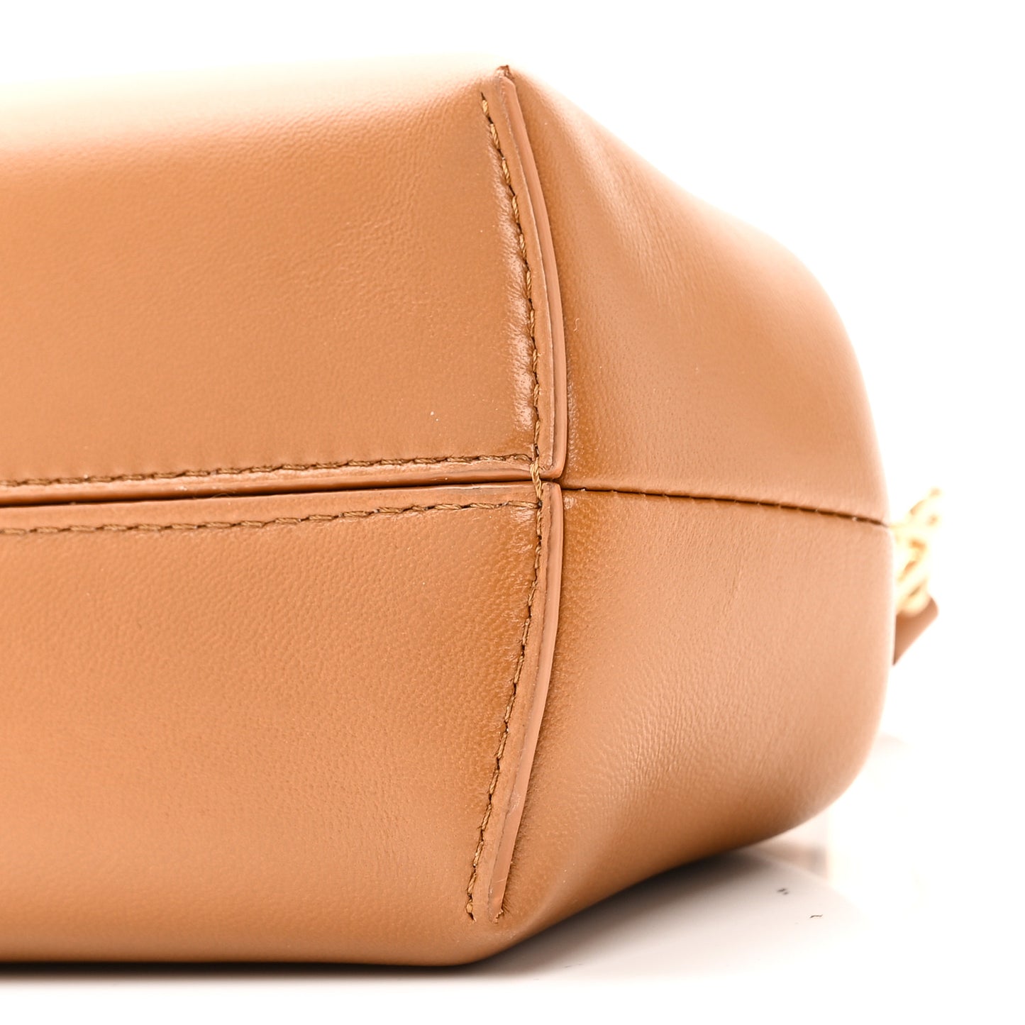 Shiny Nappa Small Fendi First Caramello
