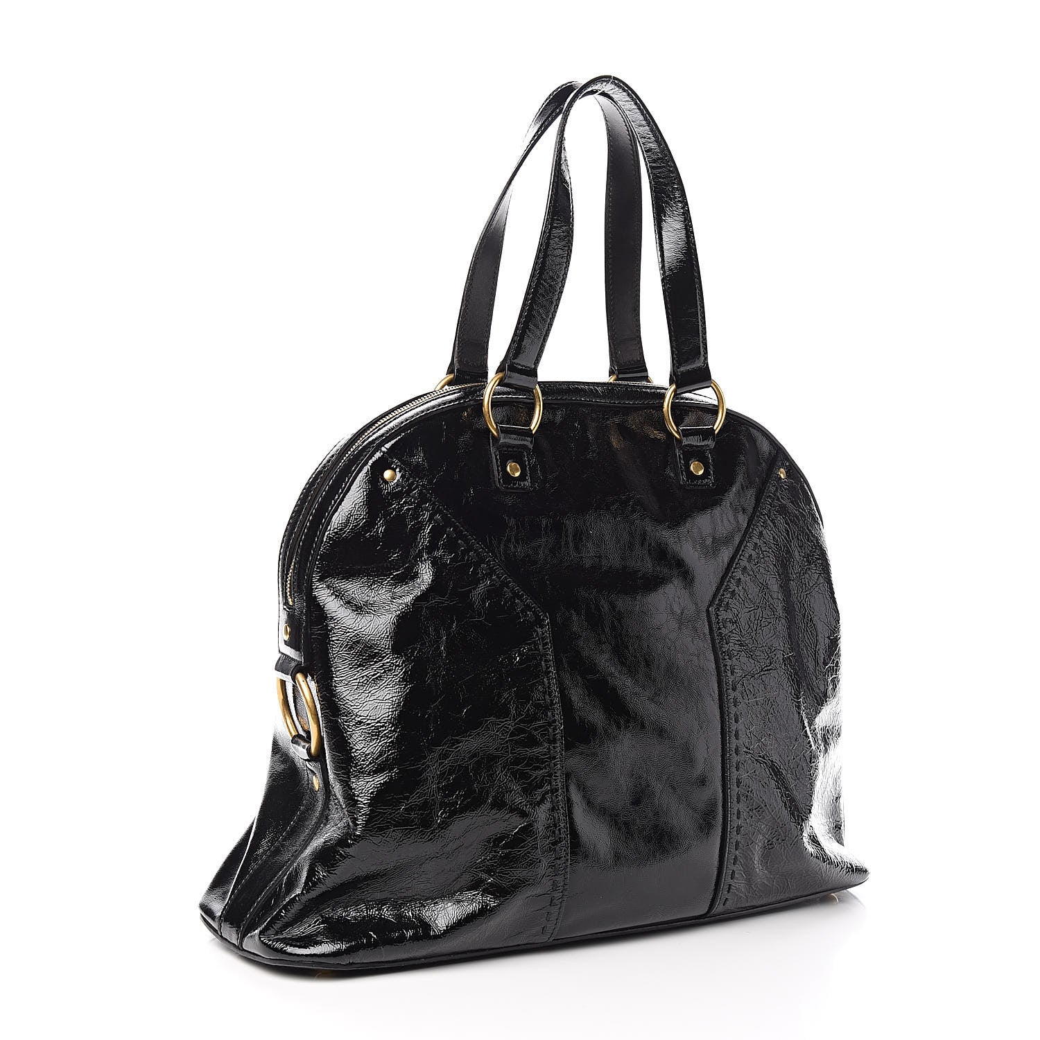 Saint Laurent Patent Oversized Muse Black 3 of 10