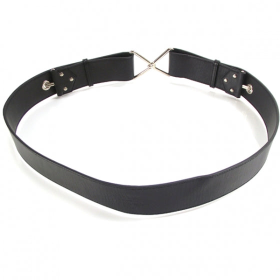 Saint Laurent Leather Criss Cross Belt 36 2 of 5