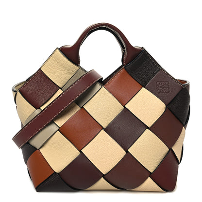 Loewe Calfskin Small Woven Basket Surplus Bag Beige 1 of 12