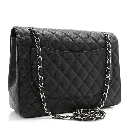 Chanel Caviar Quilted Maxi Single Flap Black 3 of 10