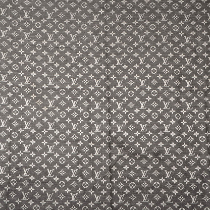 Louis Vuitton Wool Silk Monogram Denim Shawl Black 1 of 5