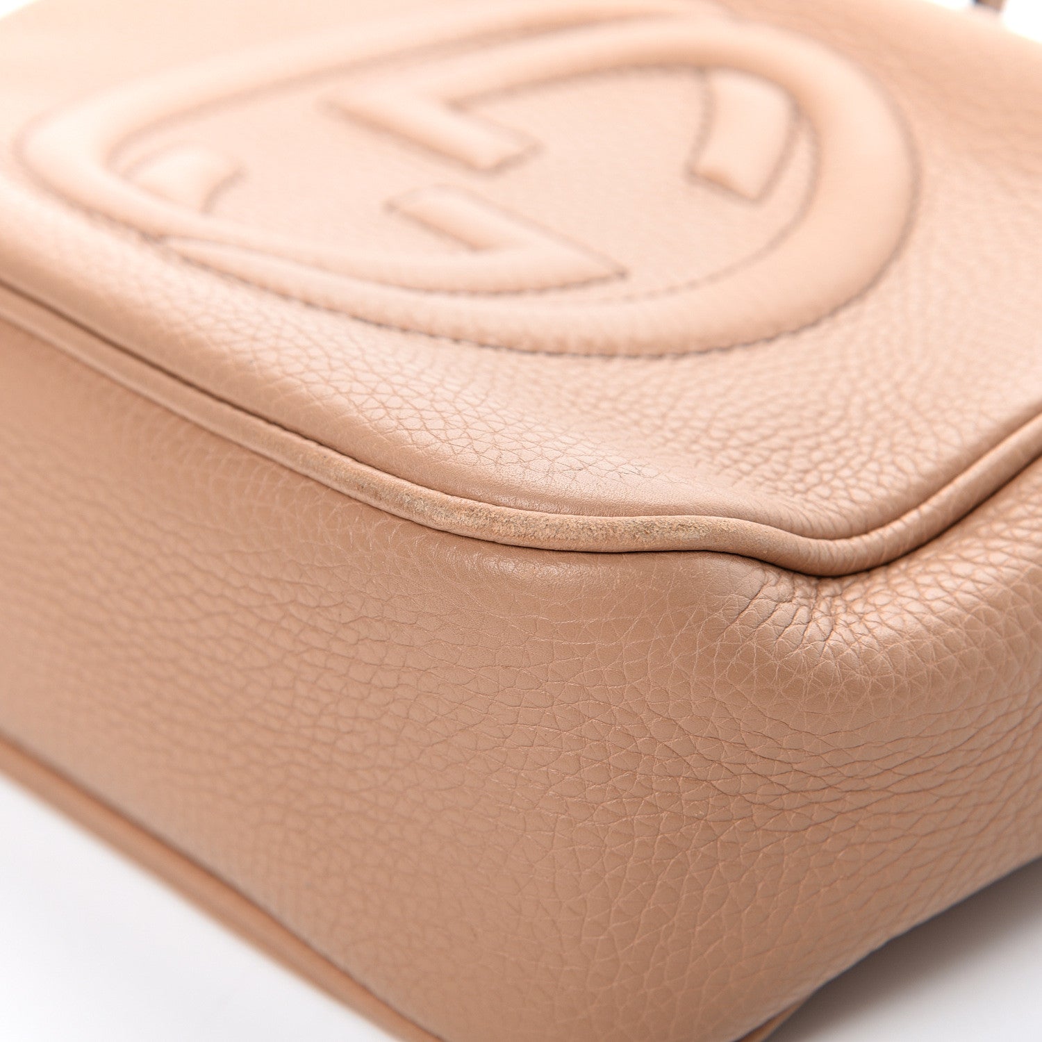 Gucci Pebbled Calfskin Small Soho Disco Bag Rose Beige 11 of 18